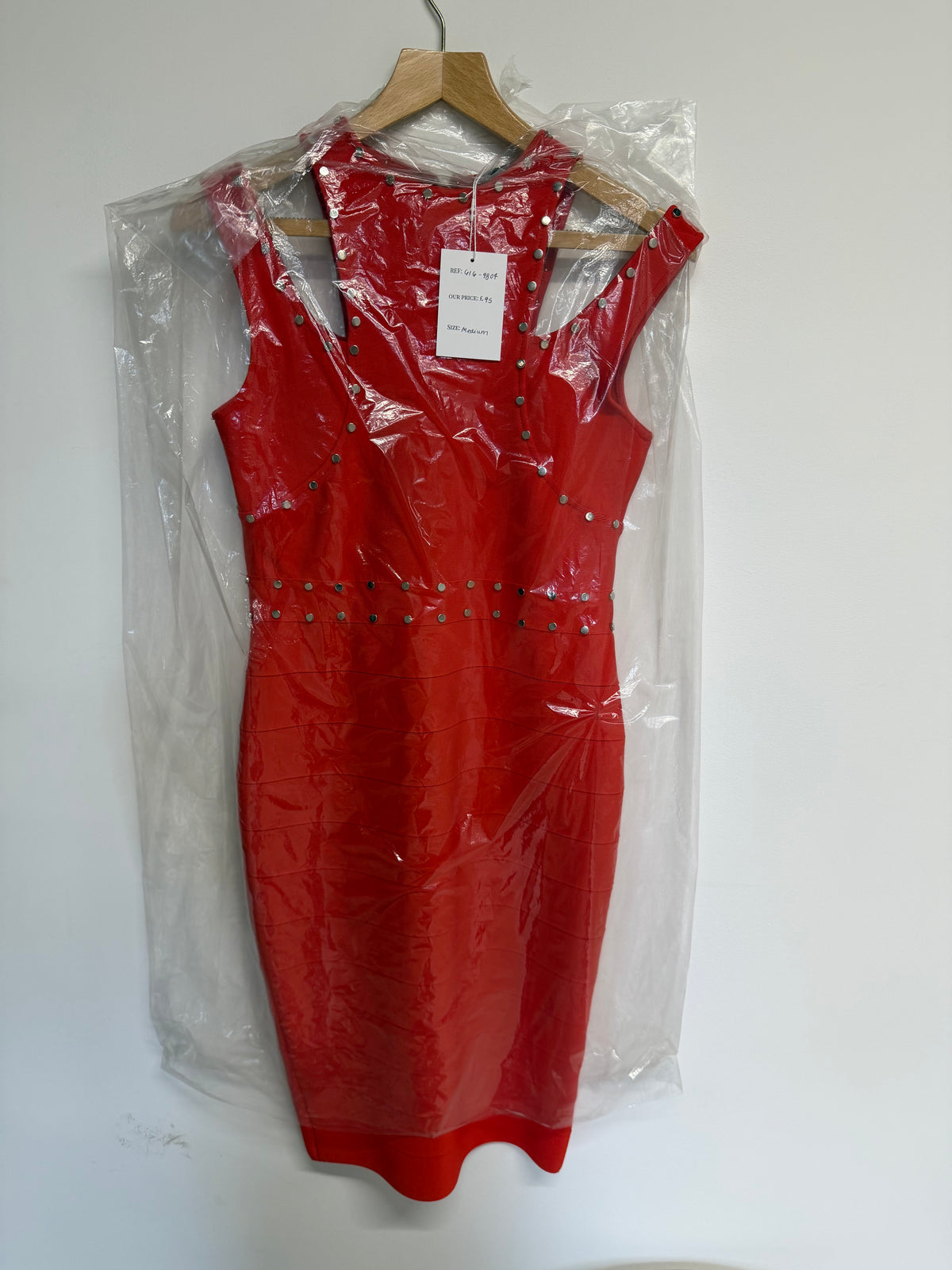 Preloved Karen Millen Dress Size Medium Red