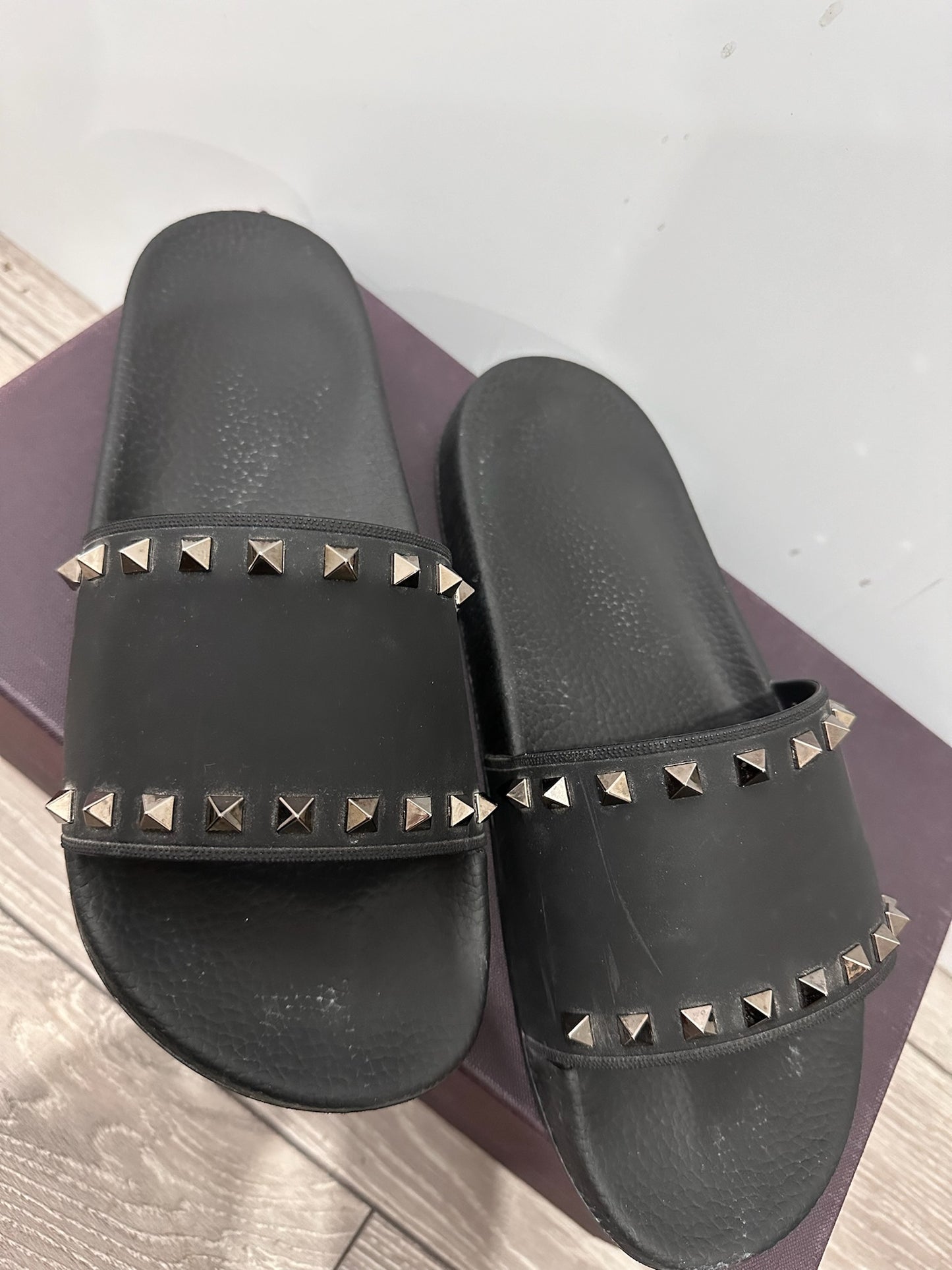 Black Valentino Sandals, 8