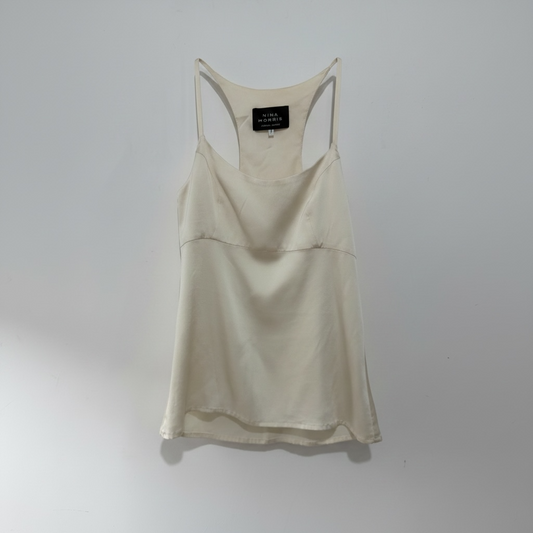 Preloved Cream Nina Morris Silk Cami, Size XS/S