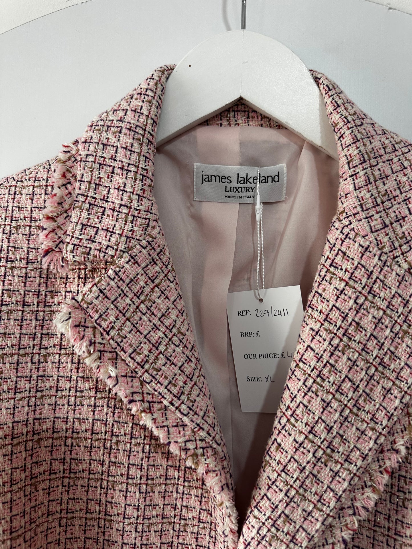 Pink James Lakeland Luxury Blazer, XL