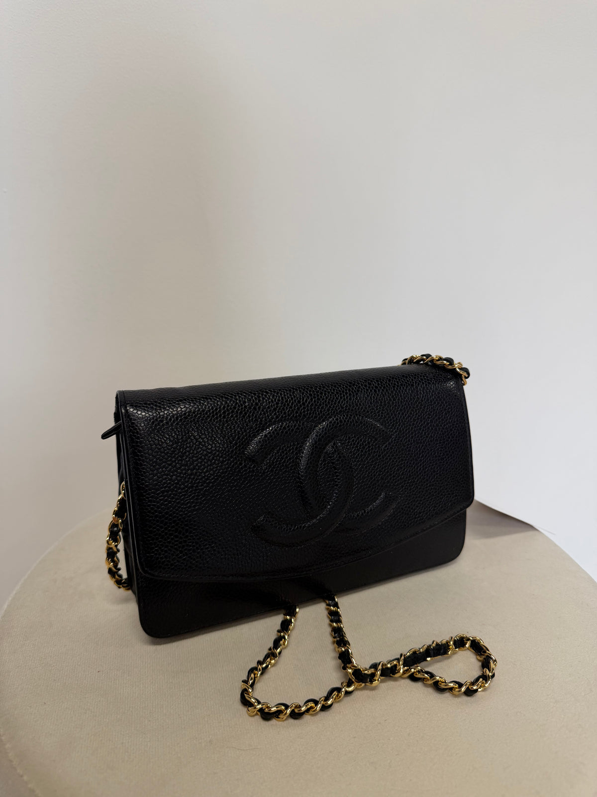 Preloved Chanel Handbag Black
