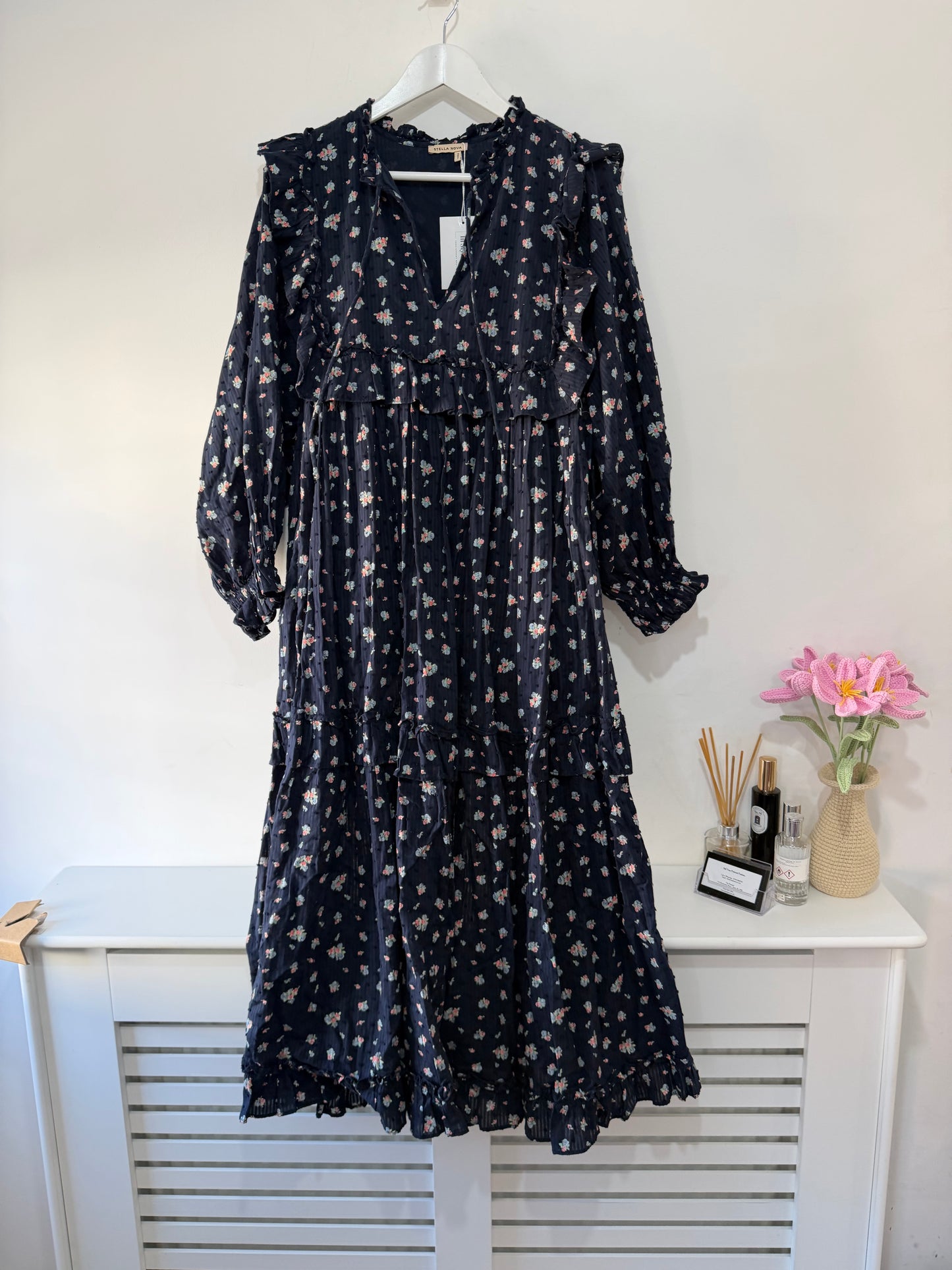 Preloved, Navy Stella Nova Dress, Small