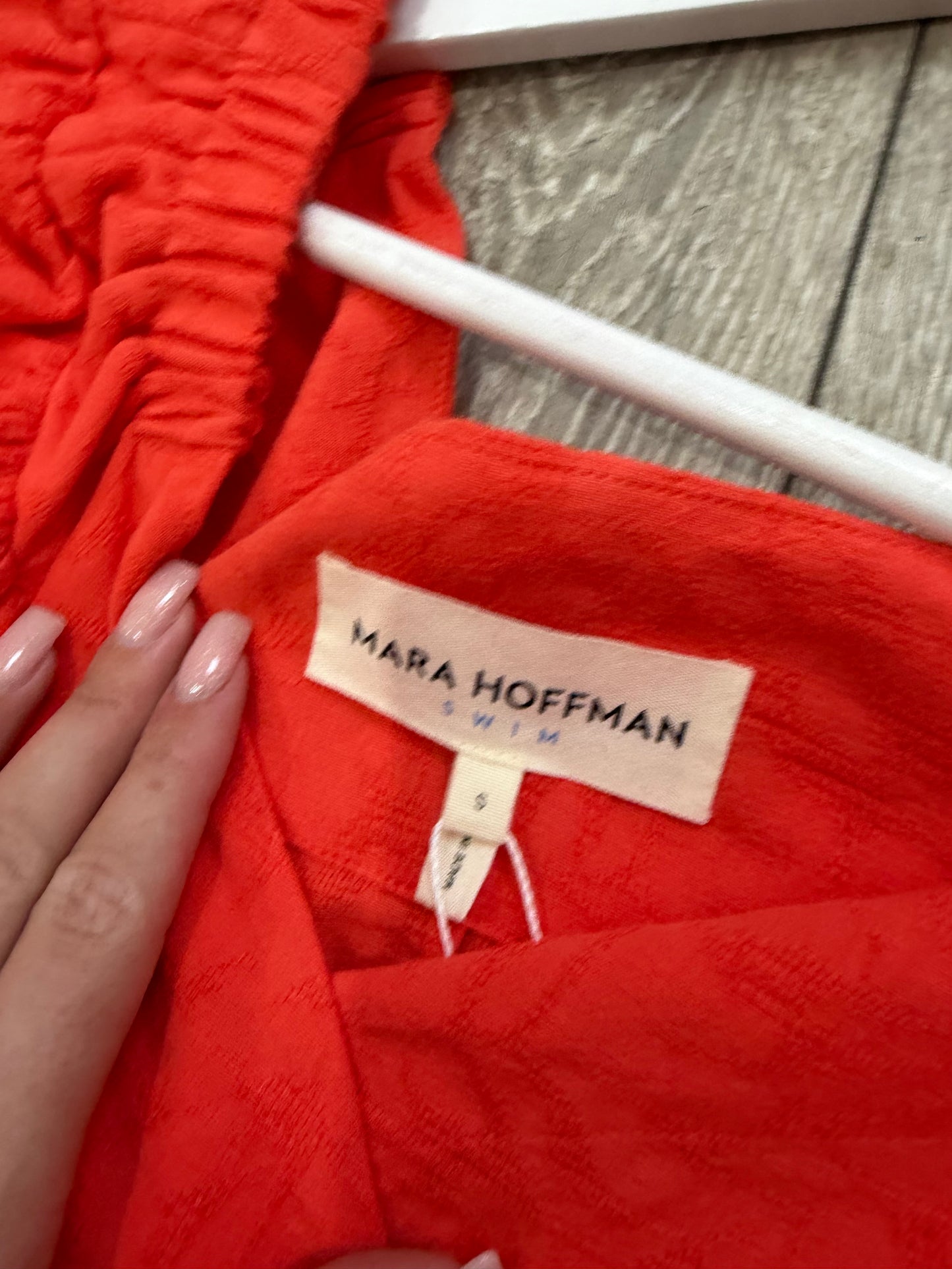 Orange Mara Hoffman Wrap Dress, Size Small