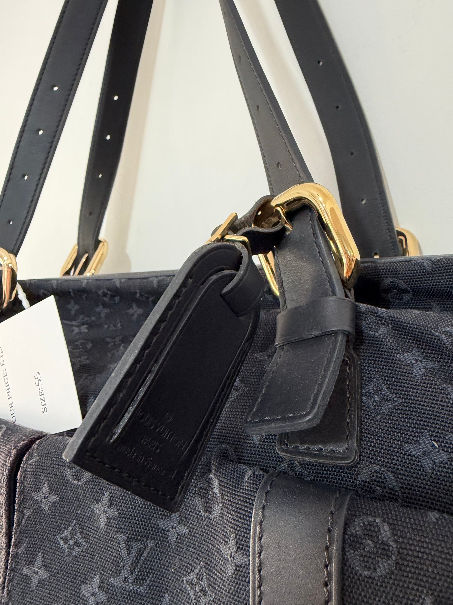 Preloved, Navy Louis Vuitton Denim Keepall, Josephine