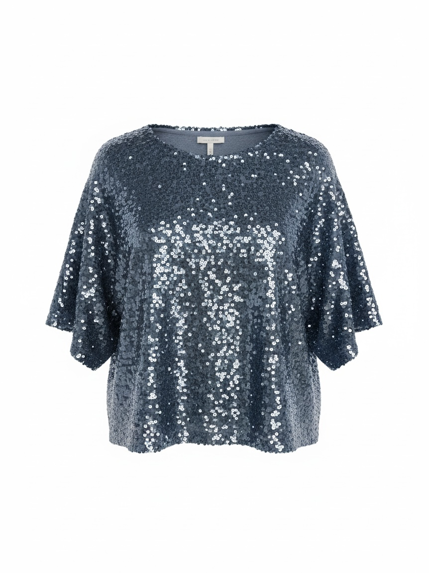 Preloved M&S Top, Size 8 Blue