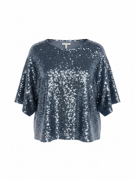 Preloved M&S Top, Size 8 Blue
