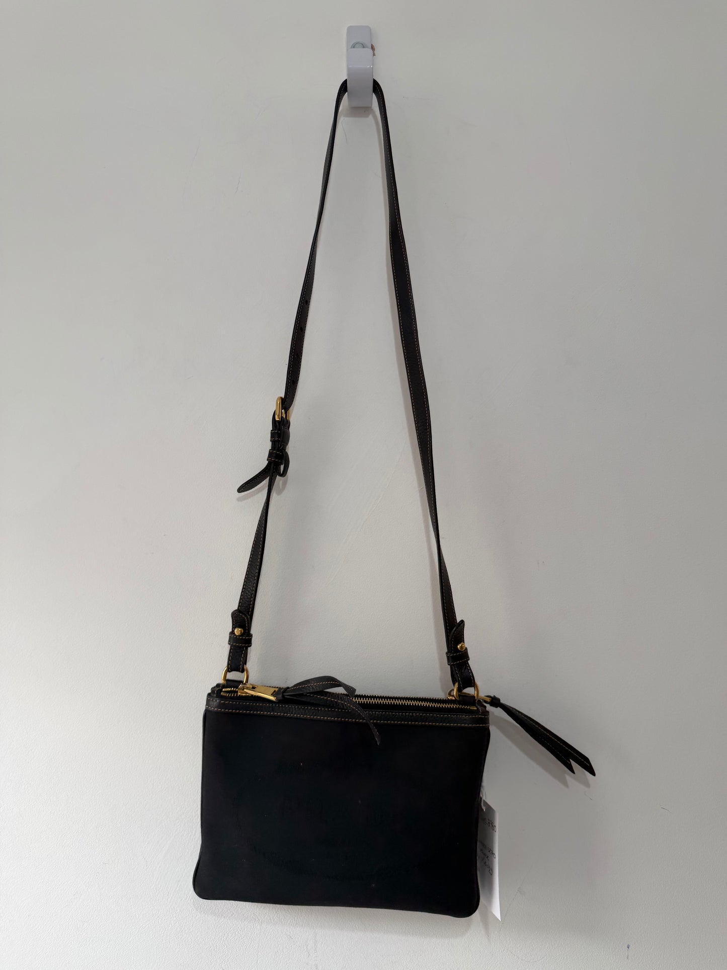 Preloved Black Prada Crossbody Bag