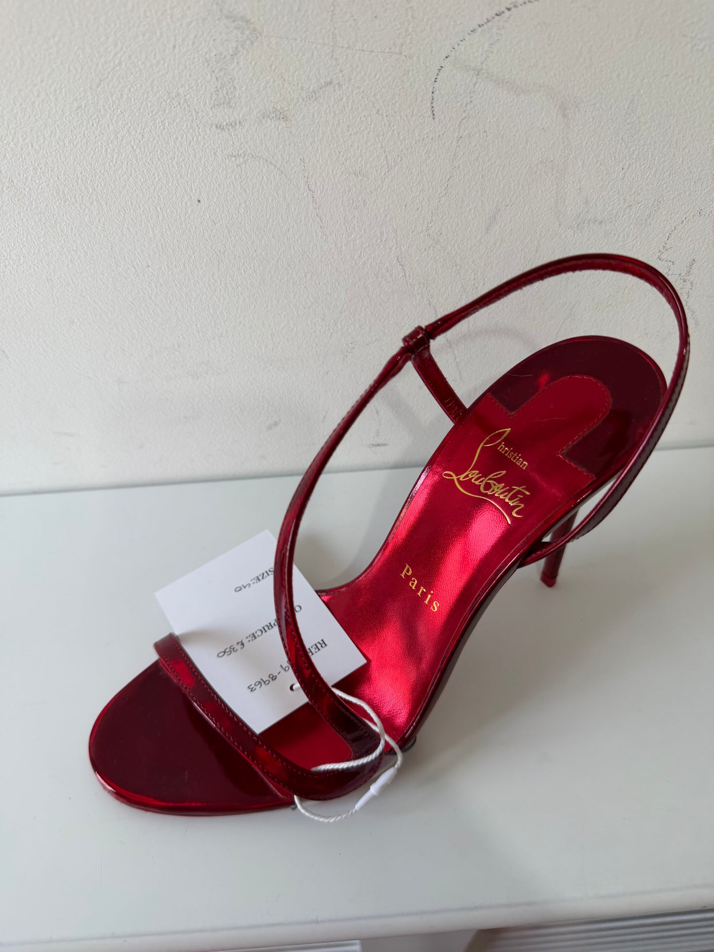 Preloved Red Christian Louboutin Heels, Size 40