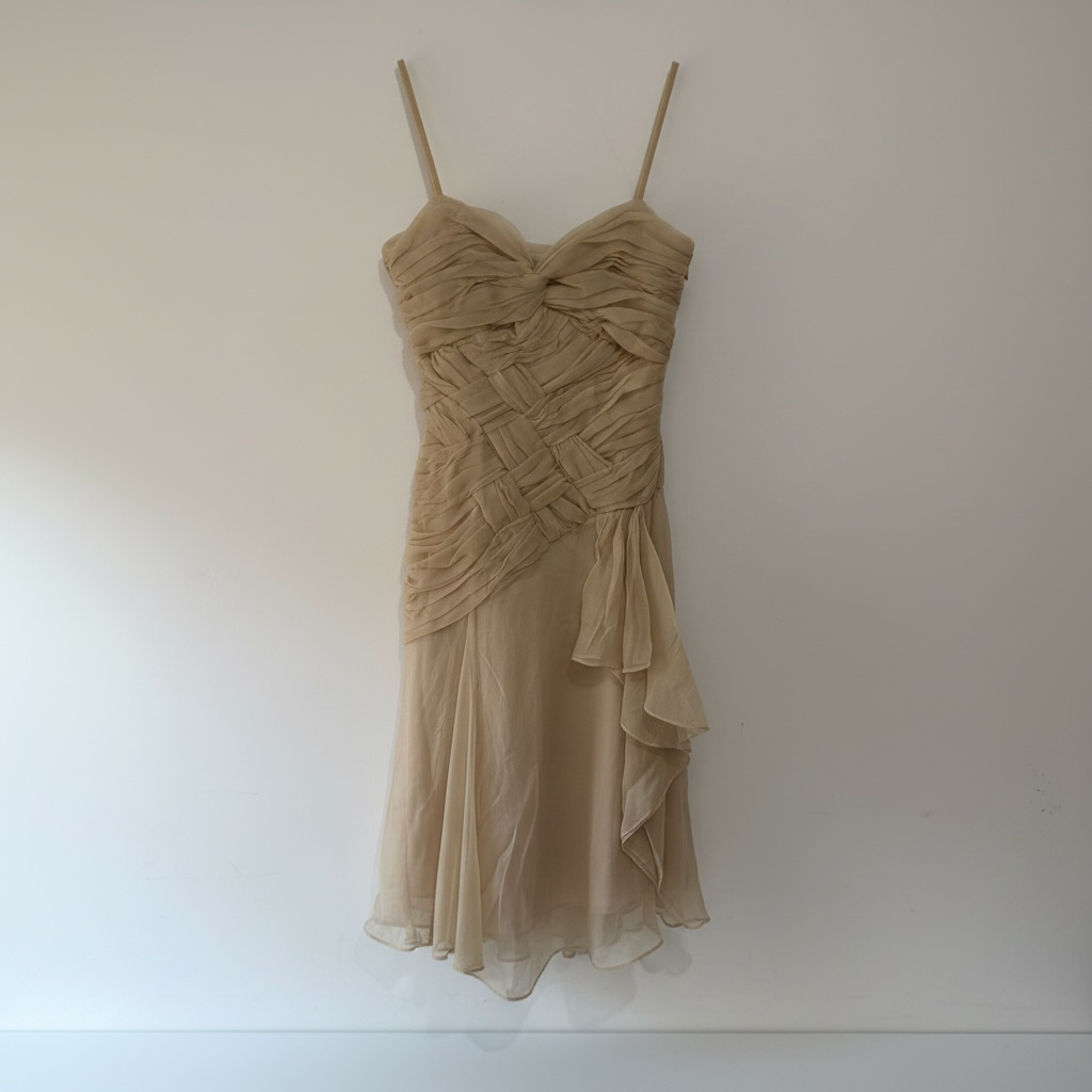Preloved Beige Karen Millen Dress, Size 6