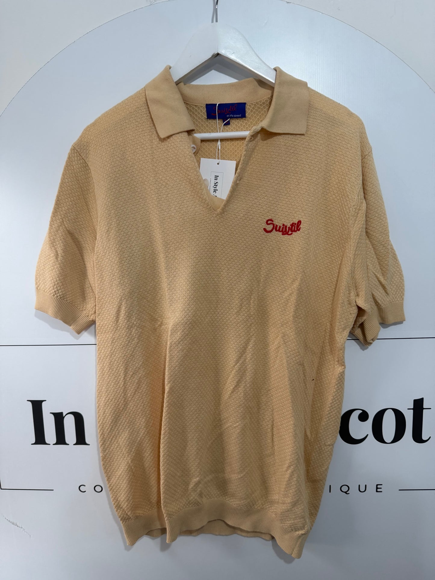 Yellow Suixtil Men’s Polo, Size M