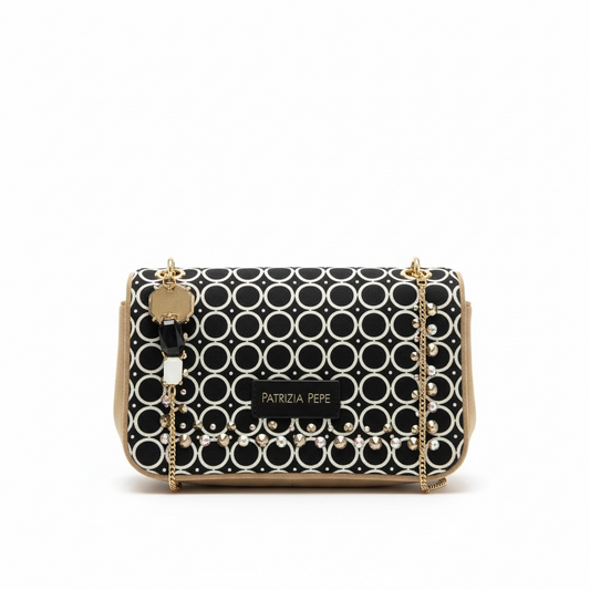 Pre-owned Beige and Black Patrizia Pepe Crossbody Bag