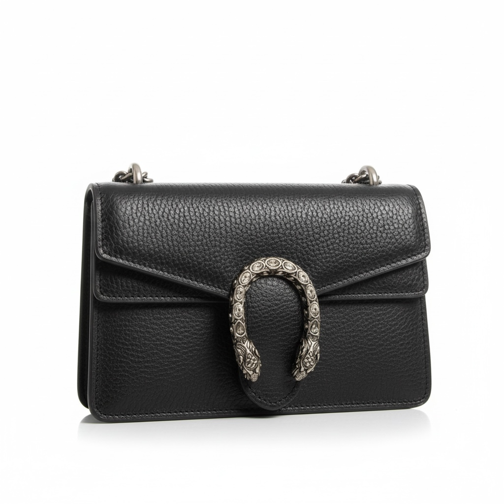 Pre-owned Black Gucci Dionysus mini chain bag