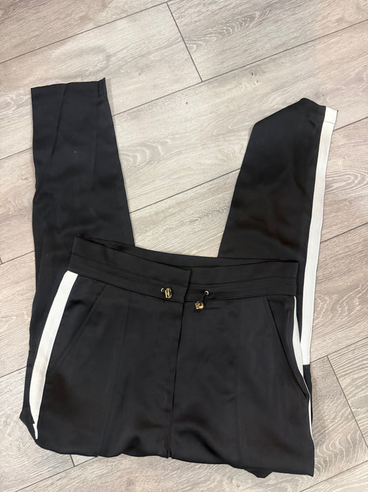 Black Me + Em Silk Trousers, Size 10