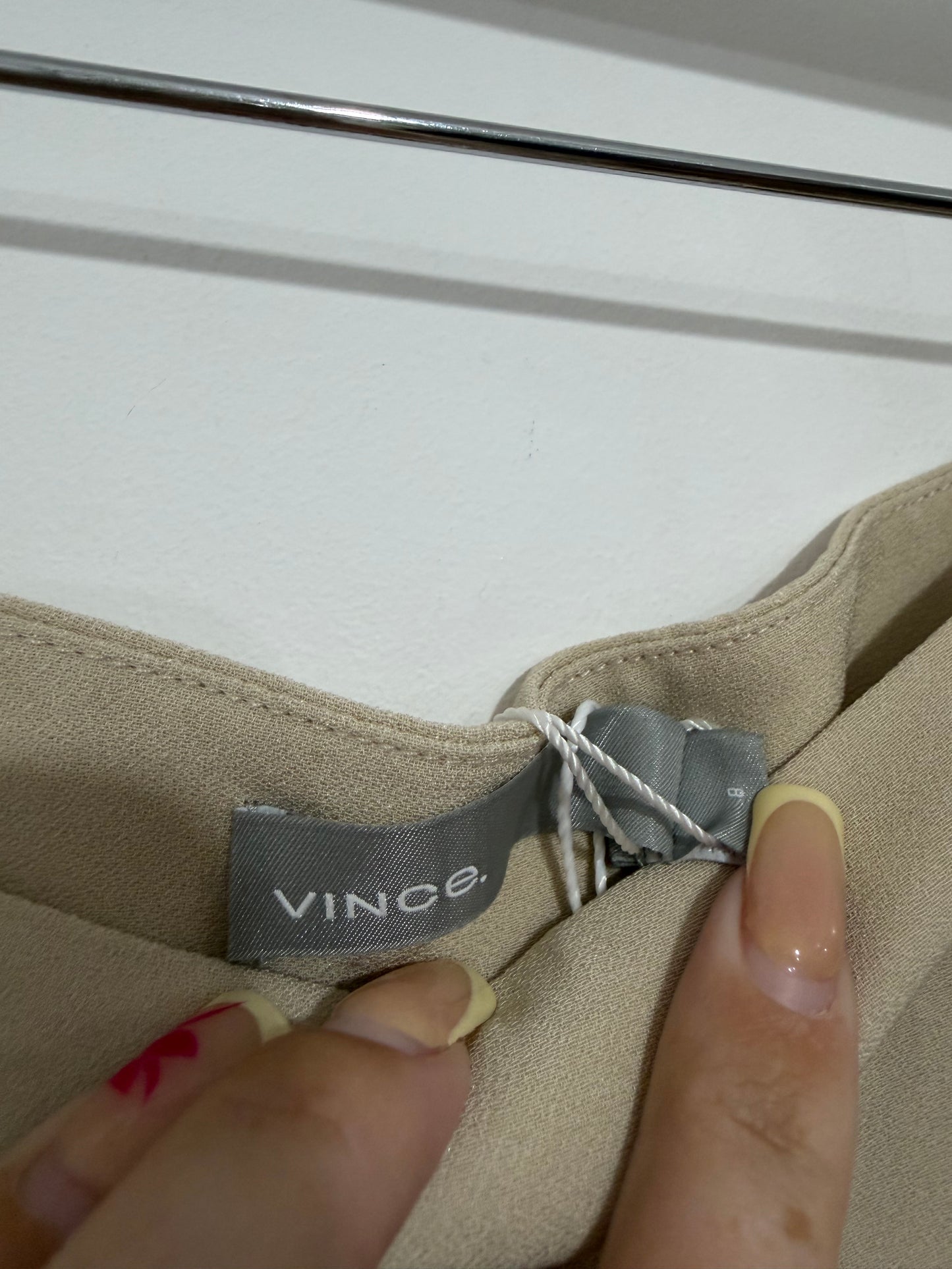 Preloved, Beige Vince Trousers, UK 12