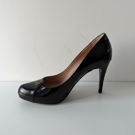Preloved, NEW, Black Emporio Armarni Heels, Size 4.5 - 37.5