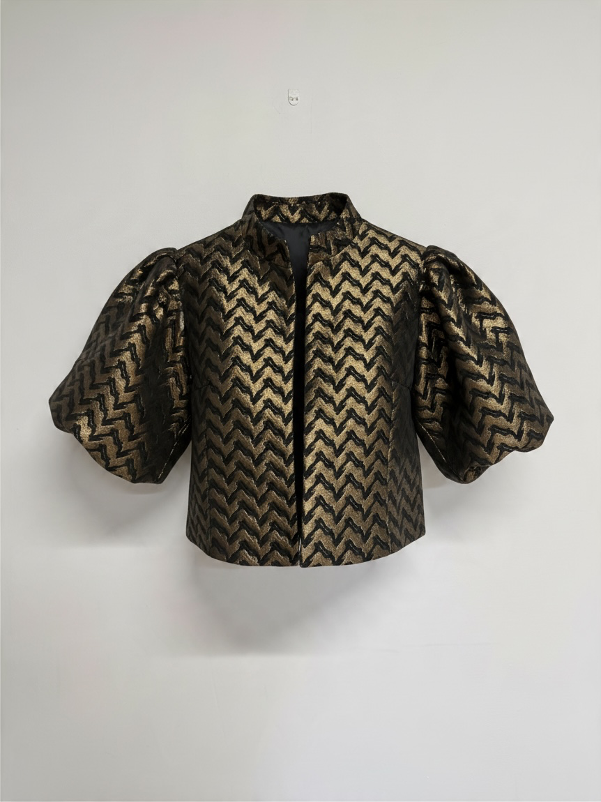 Preloved Dea Kudibal Jacket Medium Black and Gold