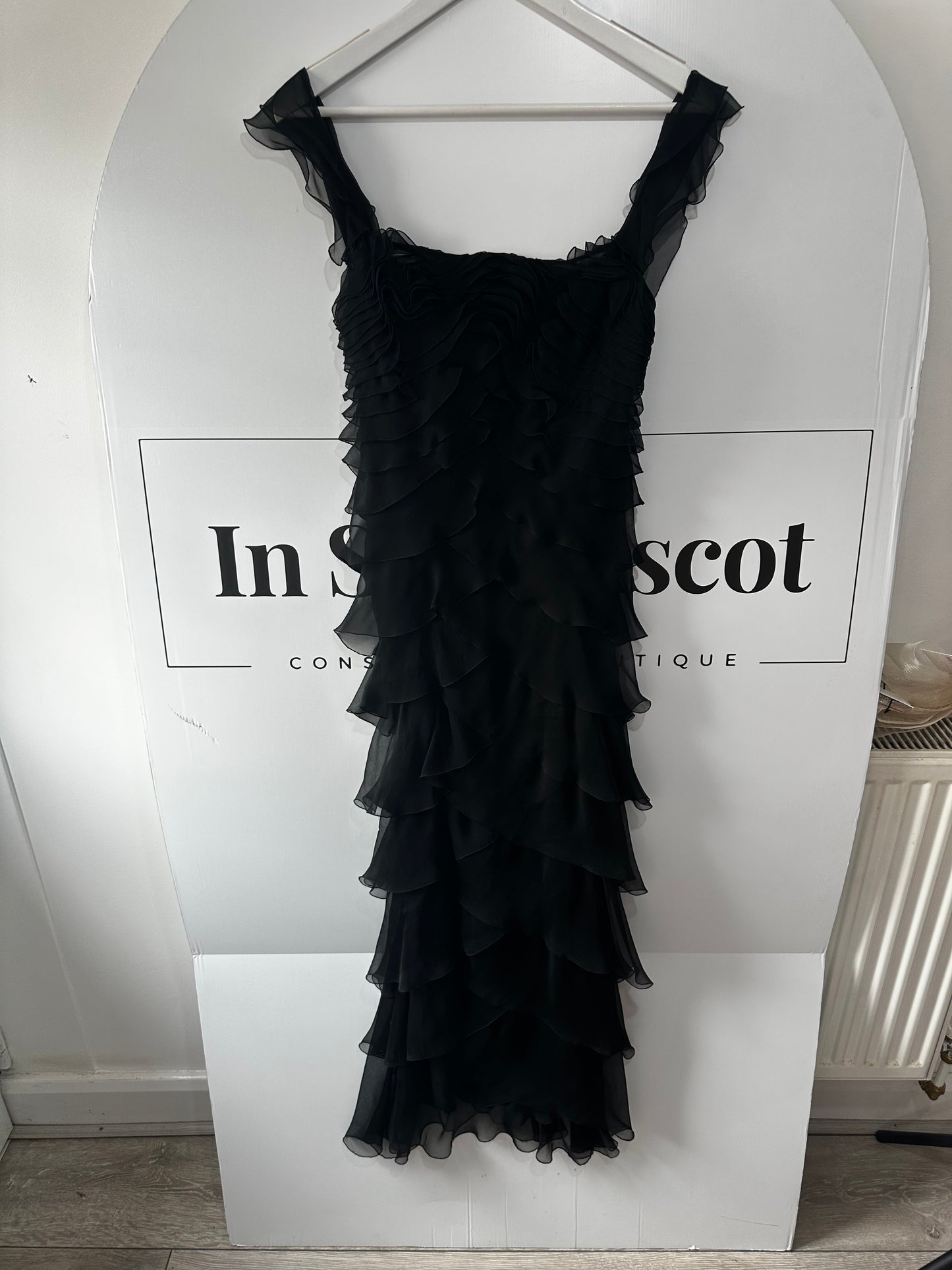 Black Alberta Ferretti Dress, Size 8-10