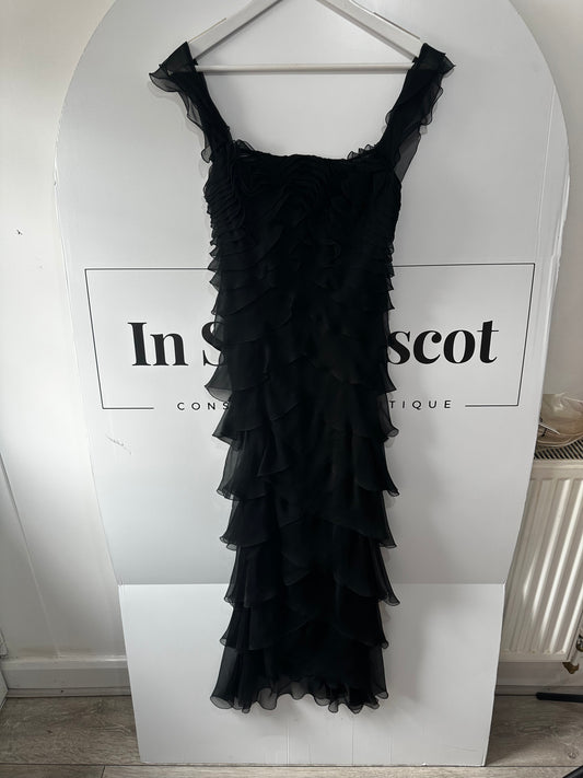 Black Alberta Ferretti Dress, Size 8-10