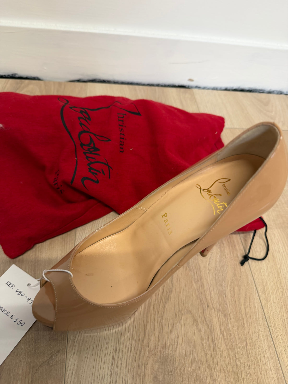Preloved Christian Louboutin Heels EU 38 - UK 5 Beige Nude
