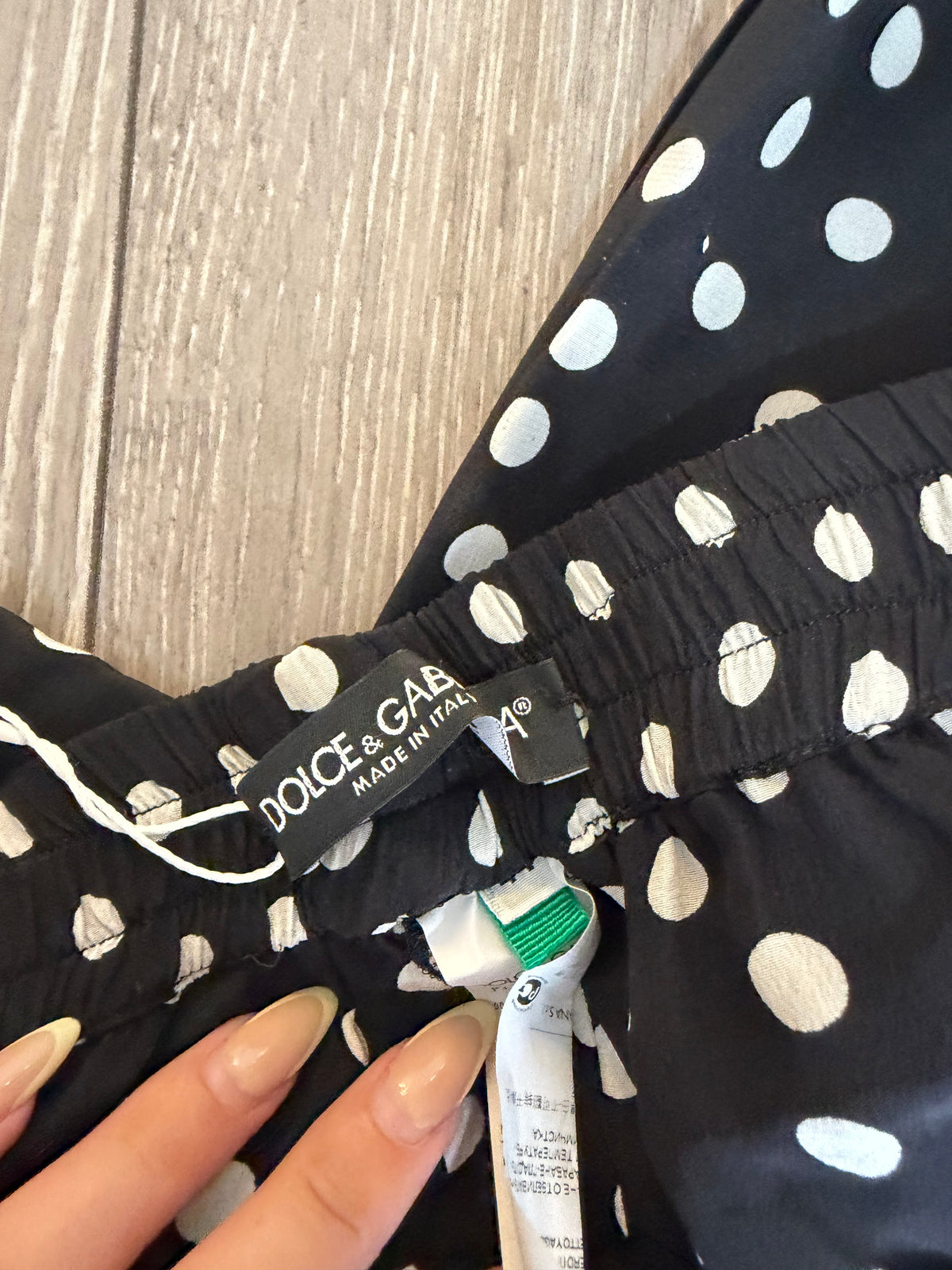 Preloved Dolce & Gabbana Trousers Size 12 Polka Dot