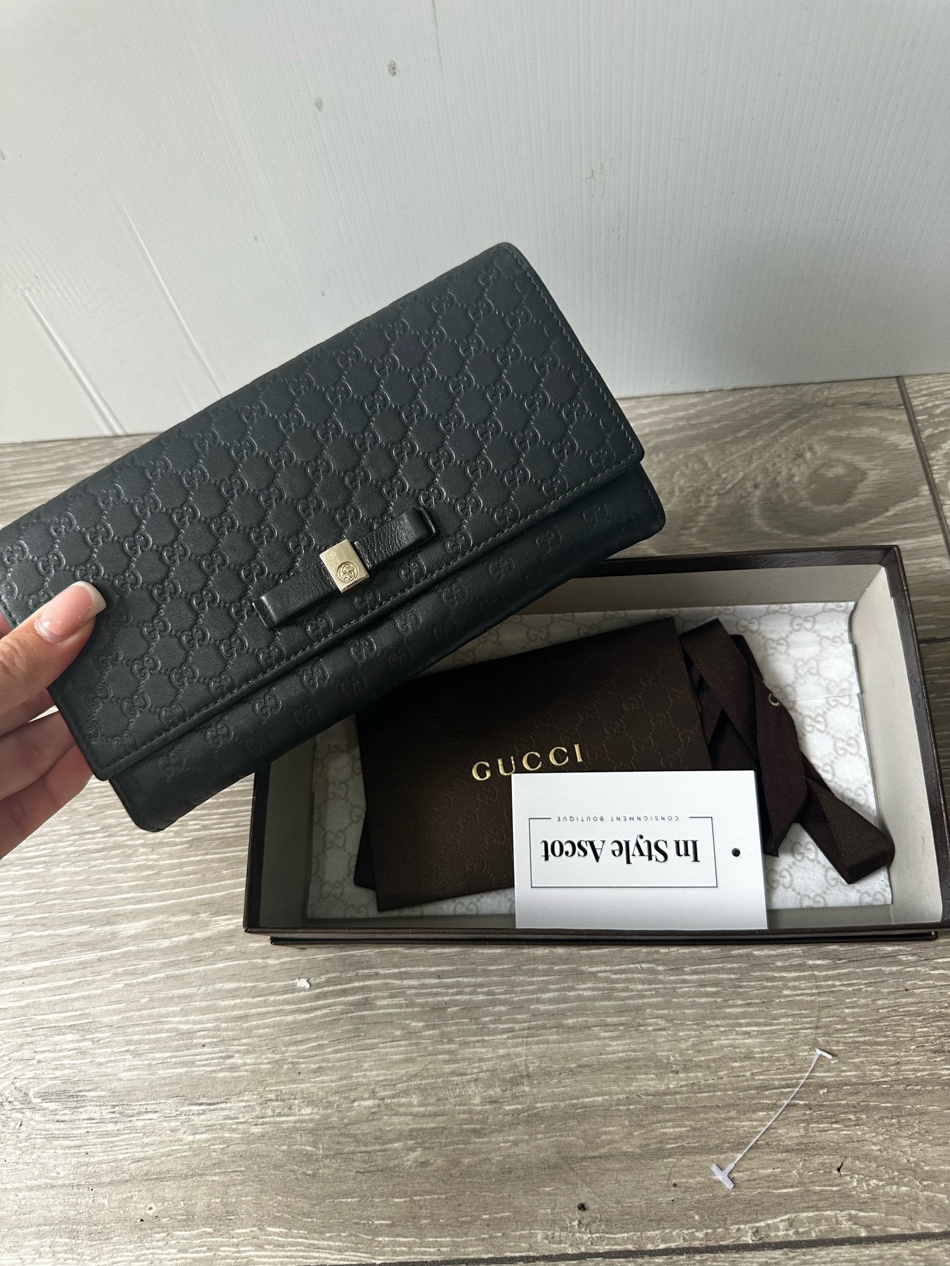 Gucci Black Wallet Purse