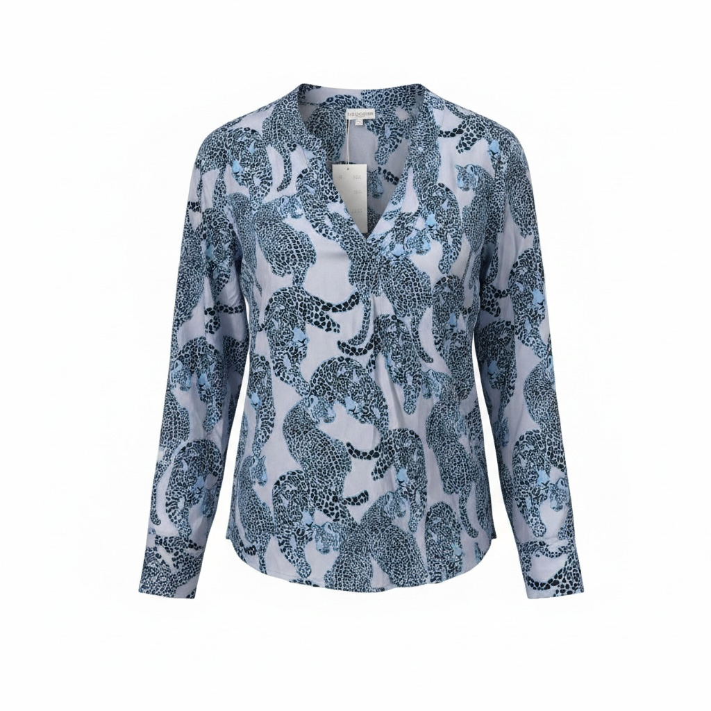 Pre-loved Blue Pattern Dea Kudibal Blouse, XL