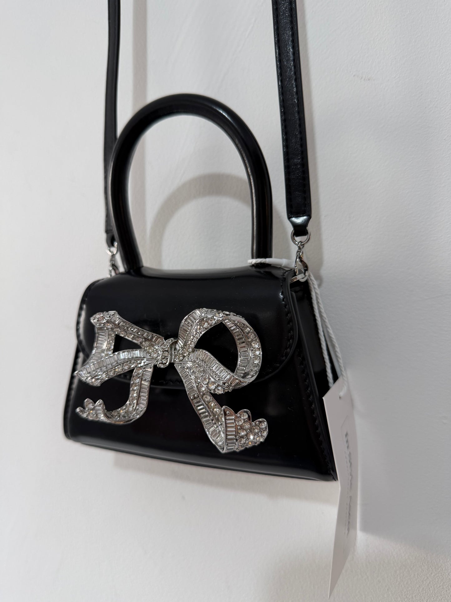 Preloved Self-Portrait Micro Bag Mini Black Bow Bag