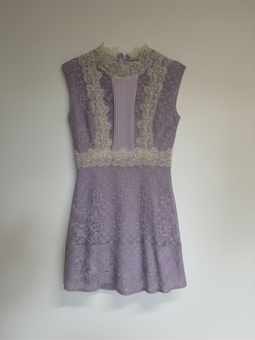 Preloved Sandro Dress Size 8 Lilac