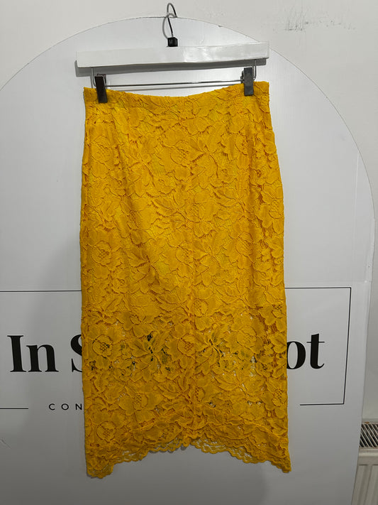 Sandro Yellow Skirt, S