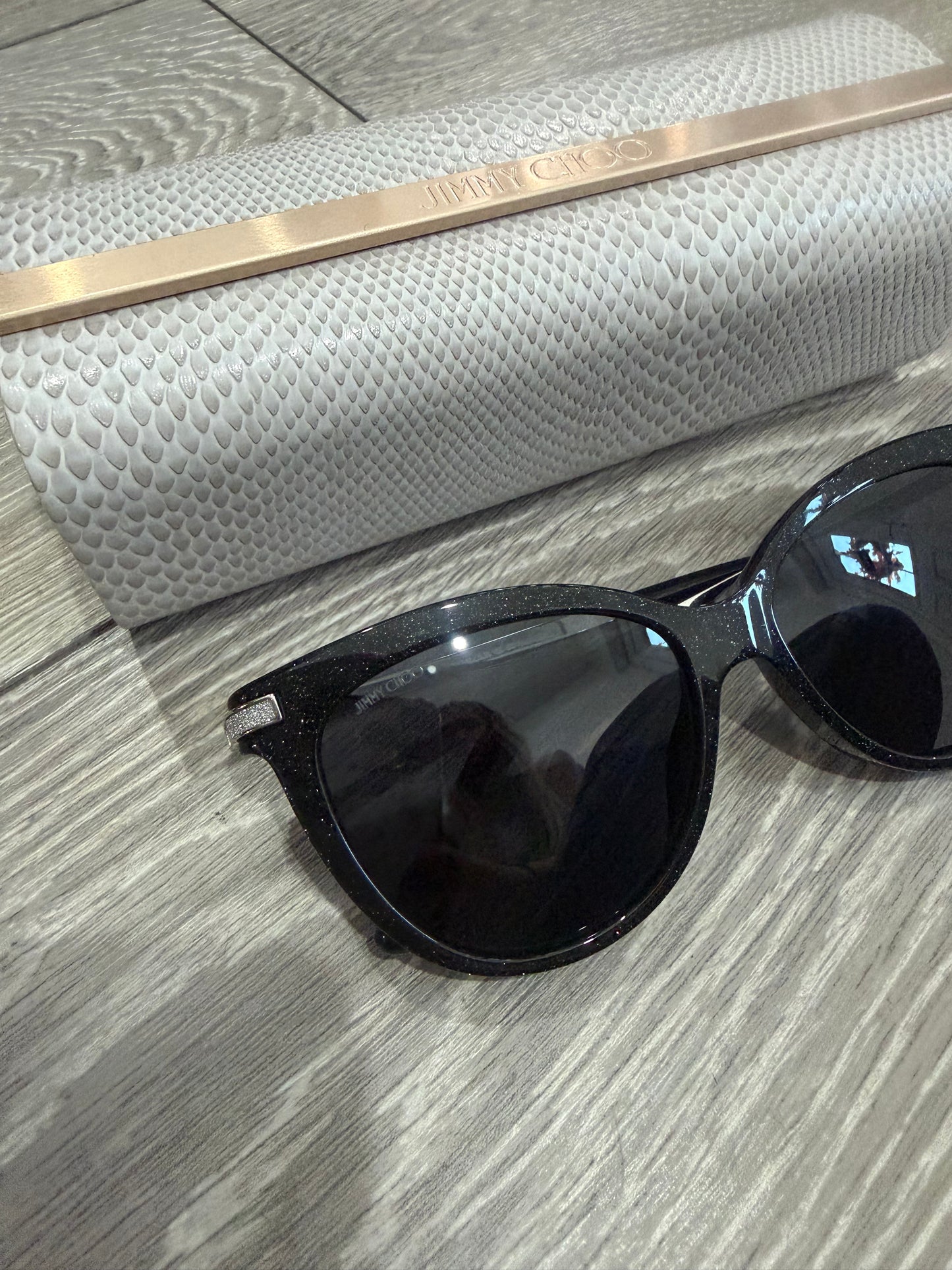 with Case Jimmy Choo Sunglasses