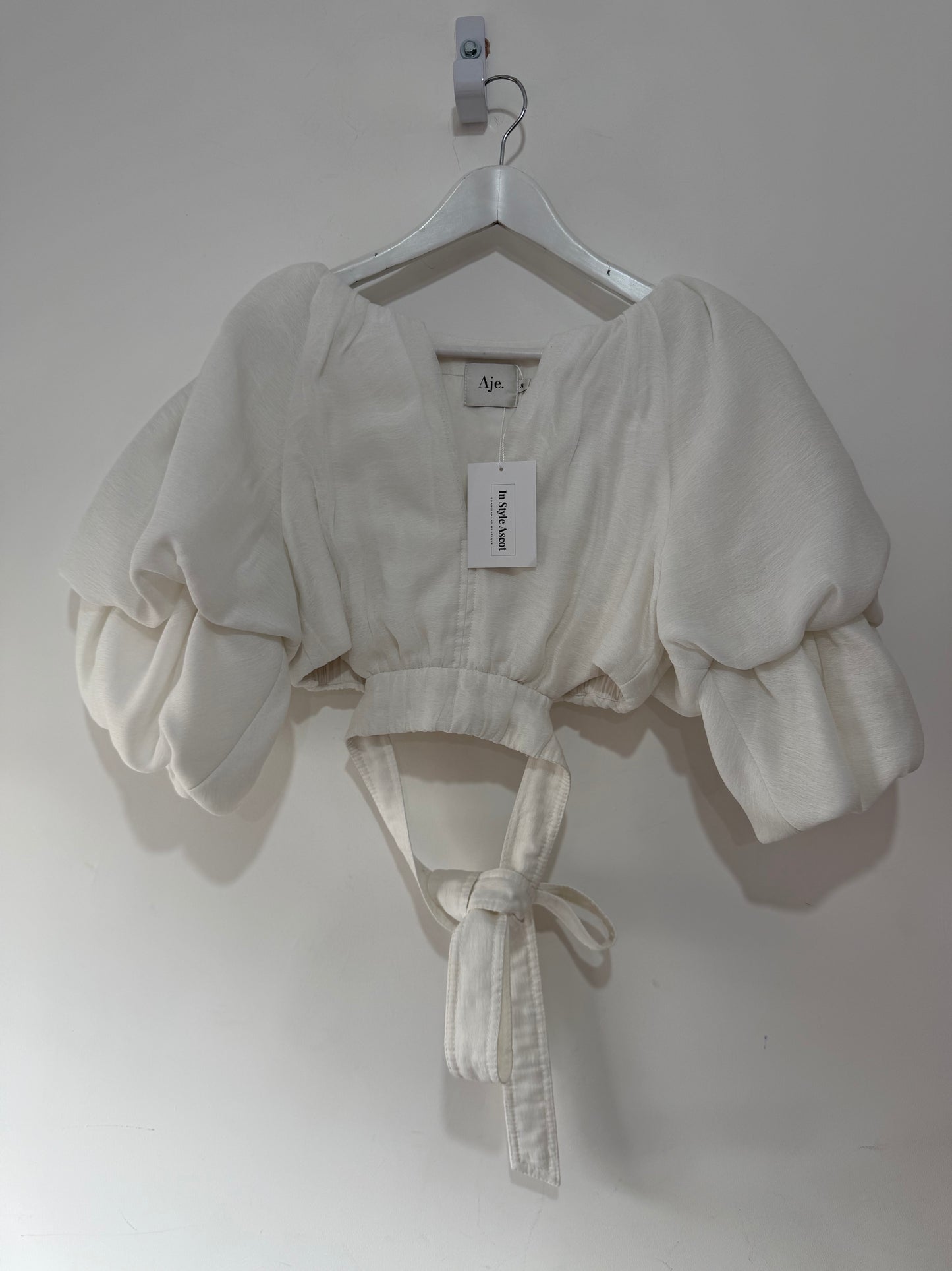 White Aje Top, size 8