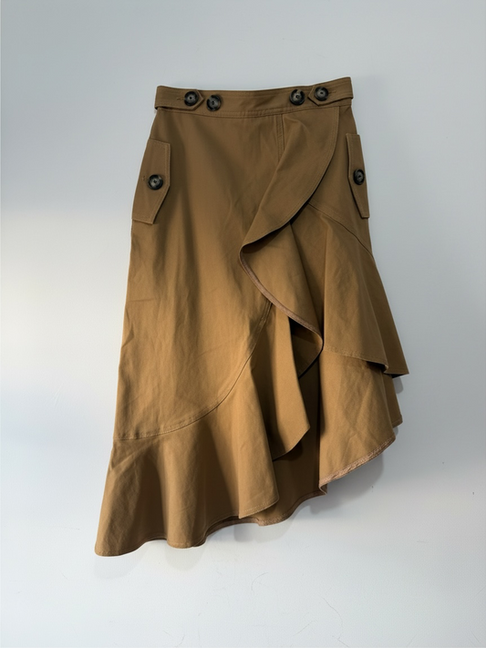 Preloved Self-Portrait Skirt Size 8 Camel