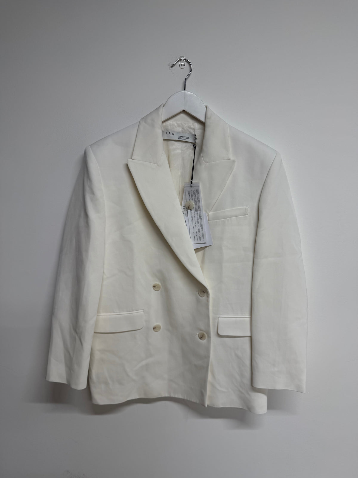 Preloved Brand New IRO Blazer Size 10 - Oversized White