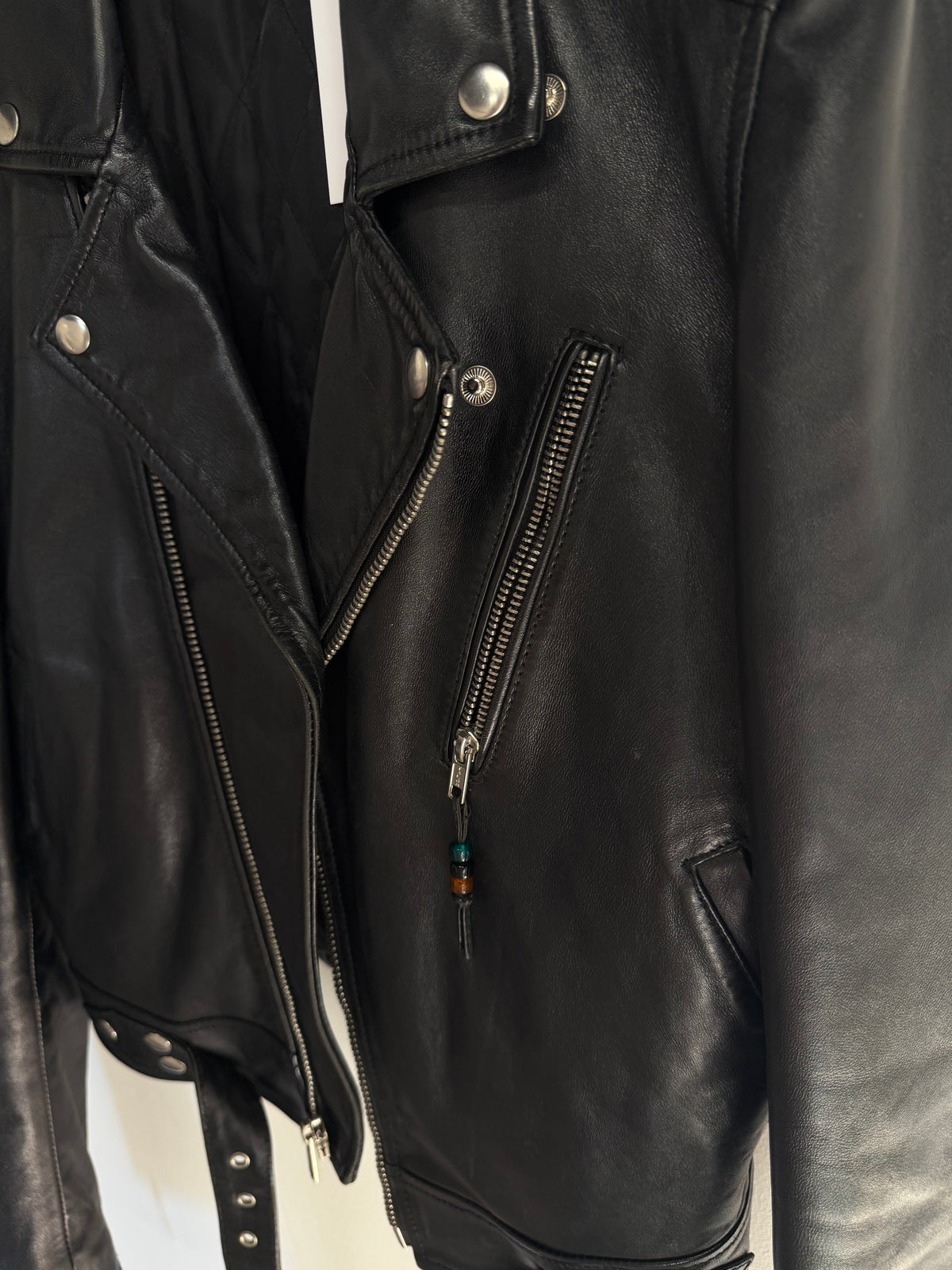 Preloved Blk Denim Jacket Size Medium Black