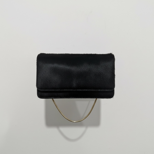 Black Diane Von Fursenberg Brand New Wallet on Chain, Brand New