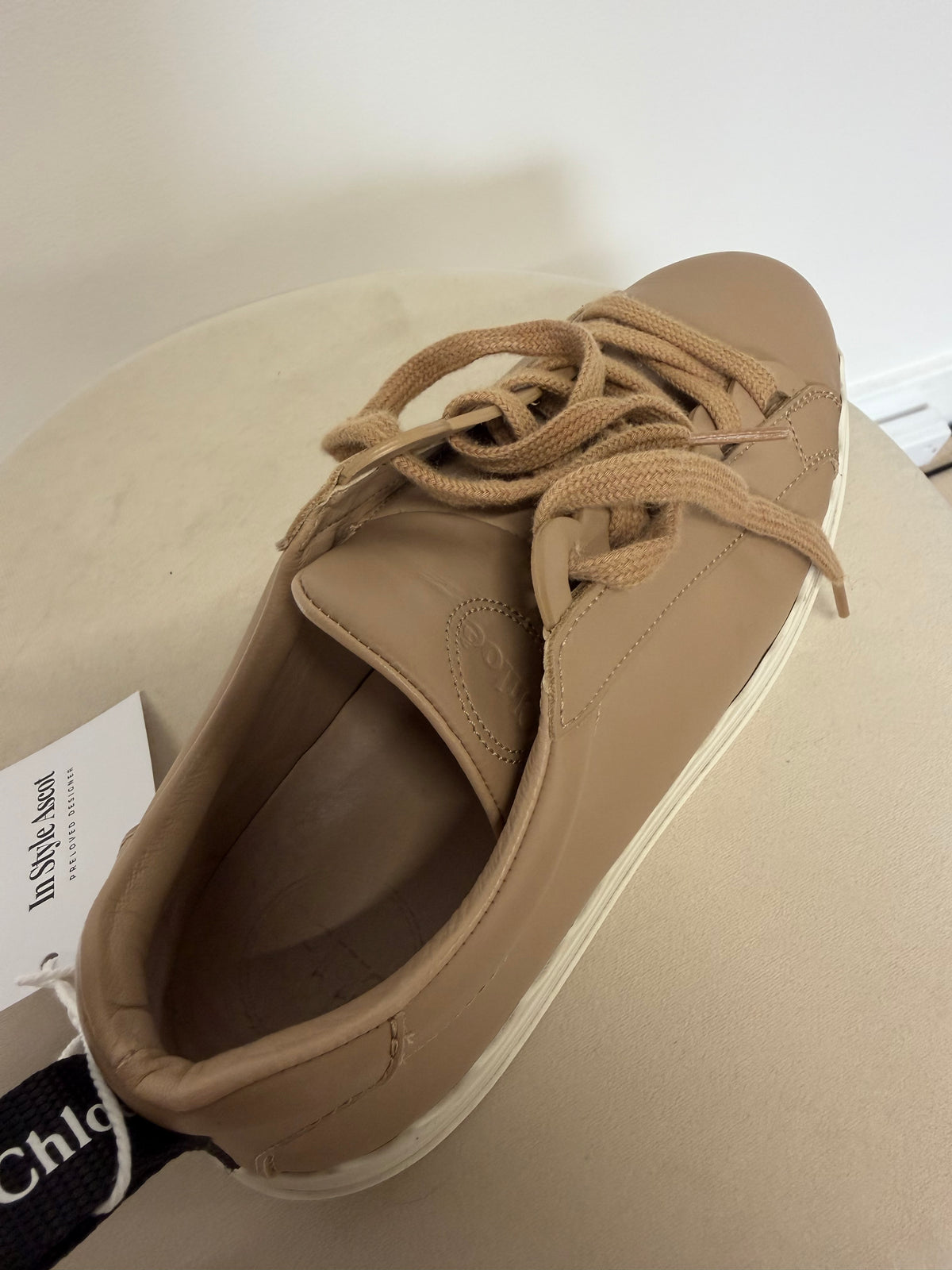 Preloved Chloe Trainers Size 6 - 39 Tan