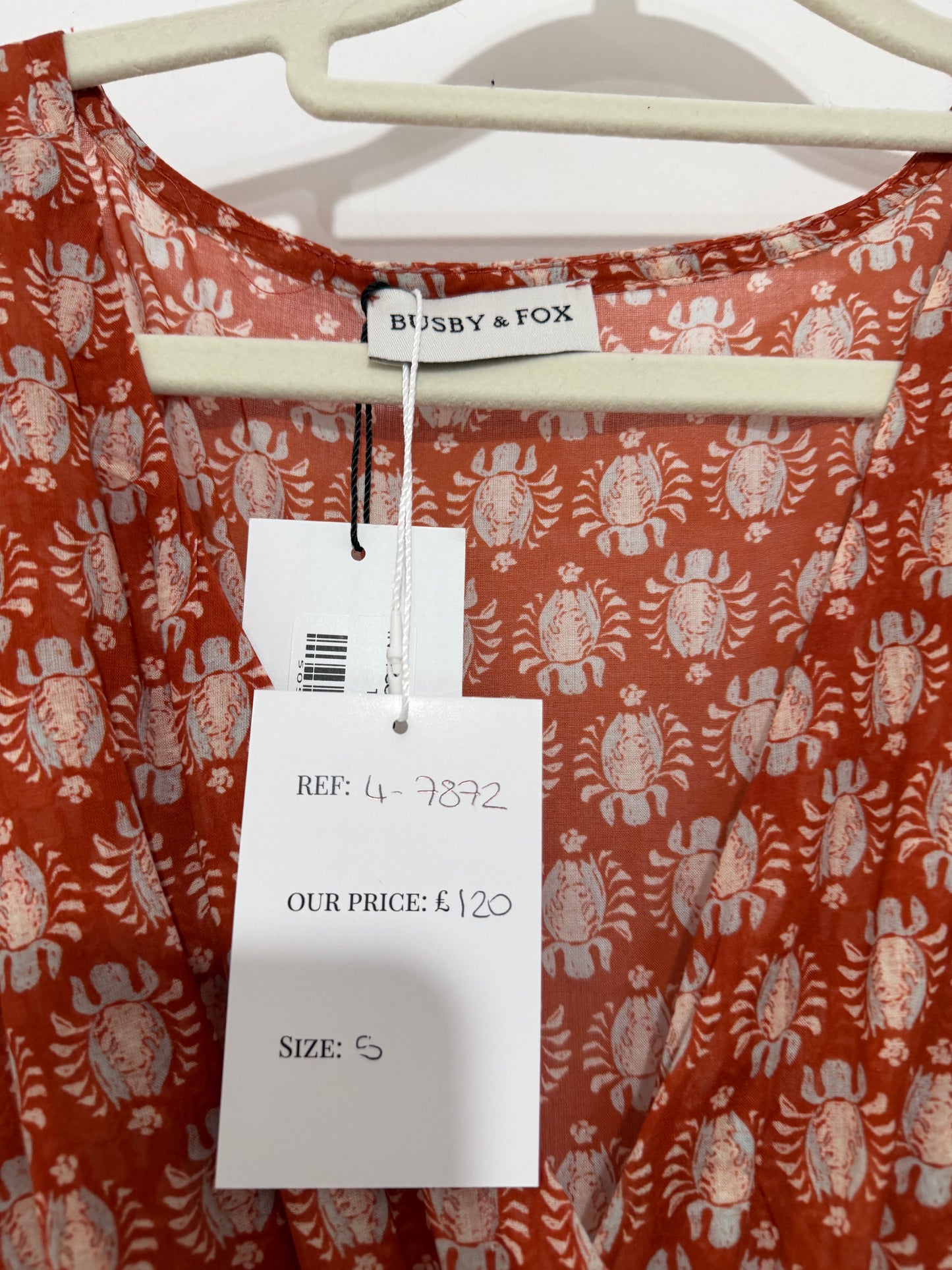 Preloved Burnt Orange Dress Busby & Fox Dress, Small