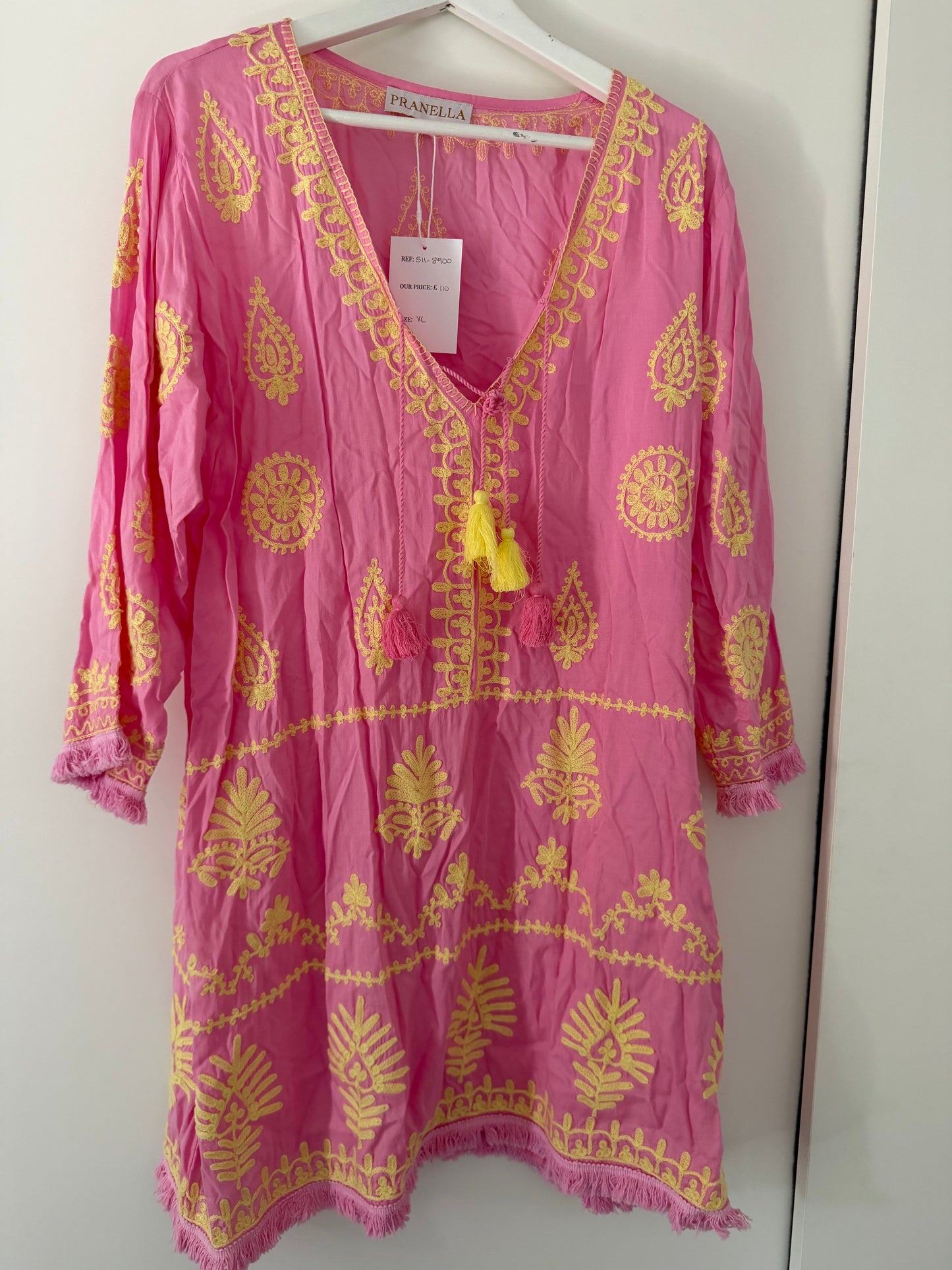 Pre-Loved Pink Pranella Cover up dress, XL