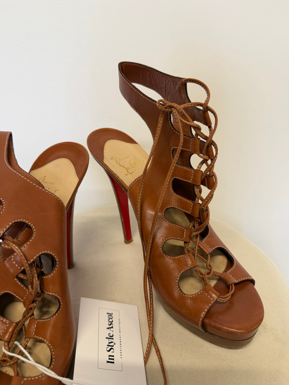 Preloved Christian Louboutin Heels EU 40 UK 7 Brown