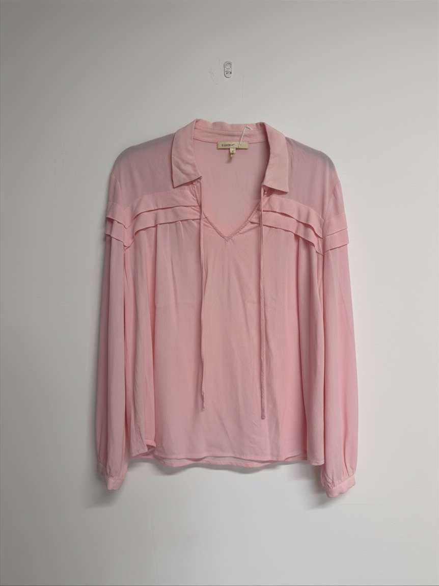 Preloved Maje Blouse Medium Pink