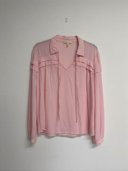 Preloved Maje Blouse Medium Pink