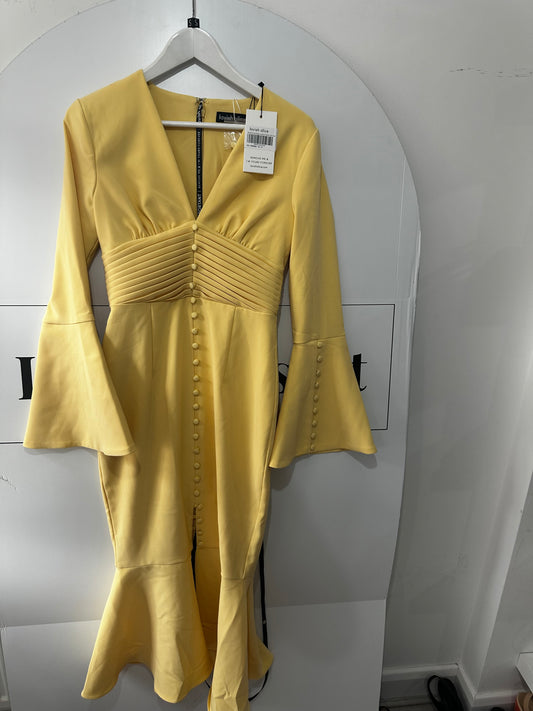 Yellow Lavish alice Dress, Size 8