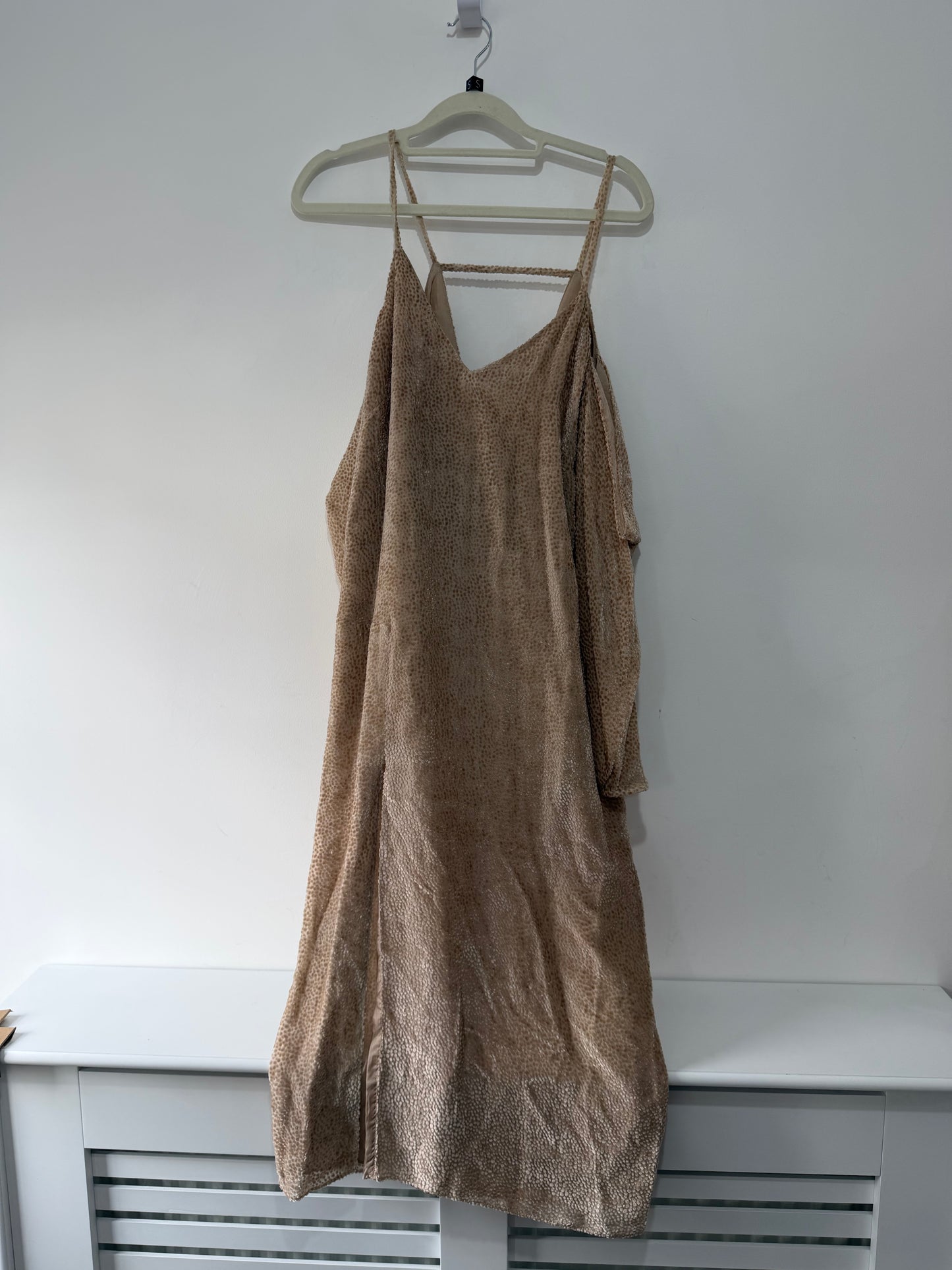 Pre-owned Champagne Michelle Mason Dress, Size XS/S