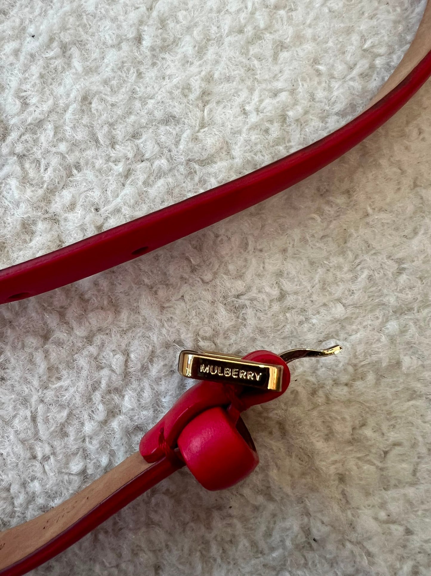 Preloved Red Mulberry Belt, 32, BNWT