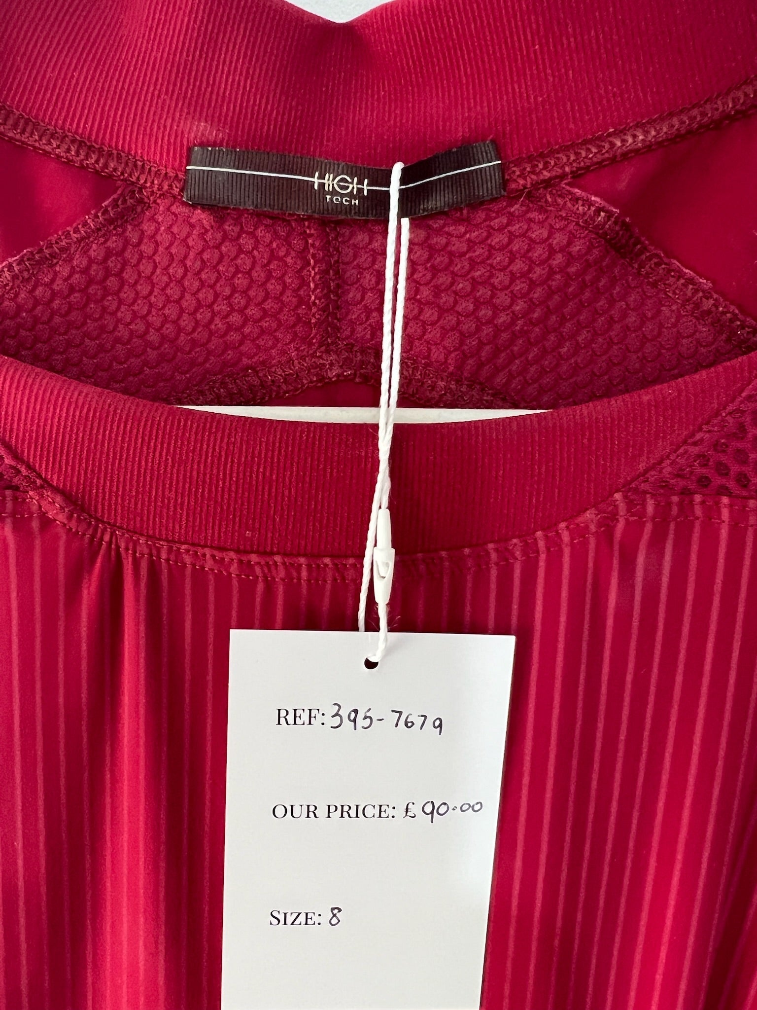 Preloved Burgundy High tech Dress, 8