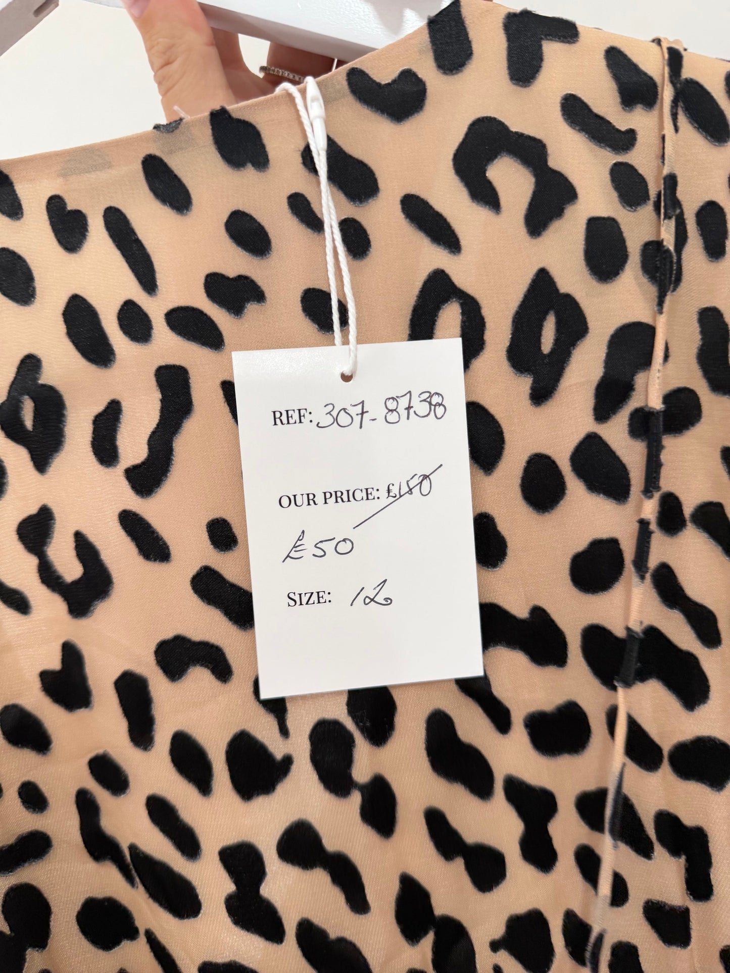 Preloved Leopard Print Alice + Olivia Dress, 12