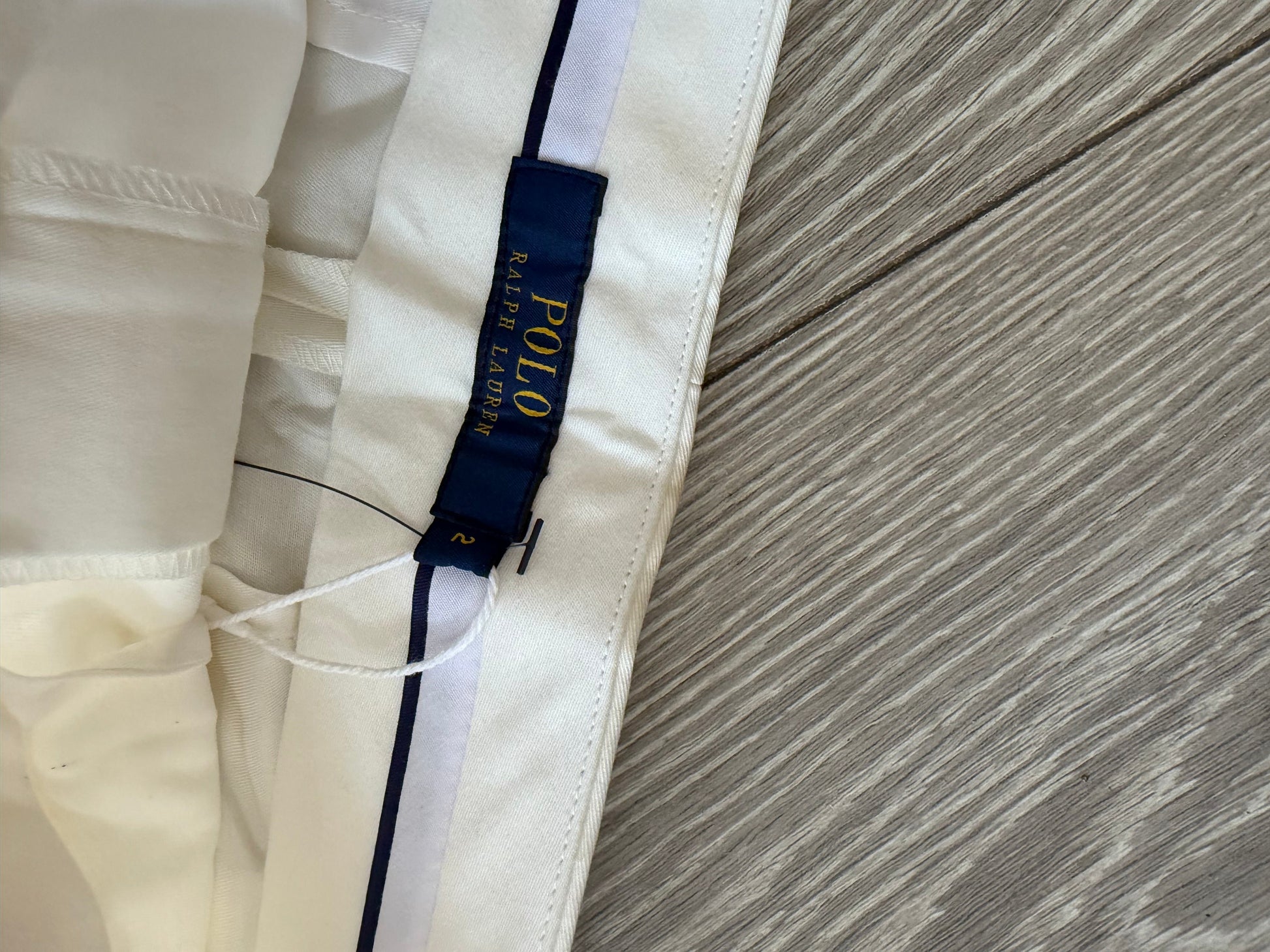 Preloved brand new white Ralph Lauren Shorts, Size UK 6