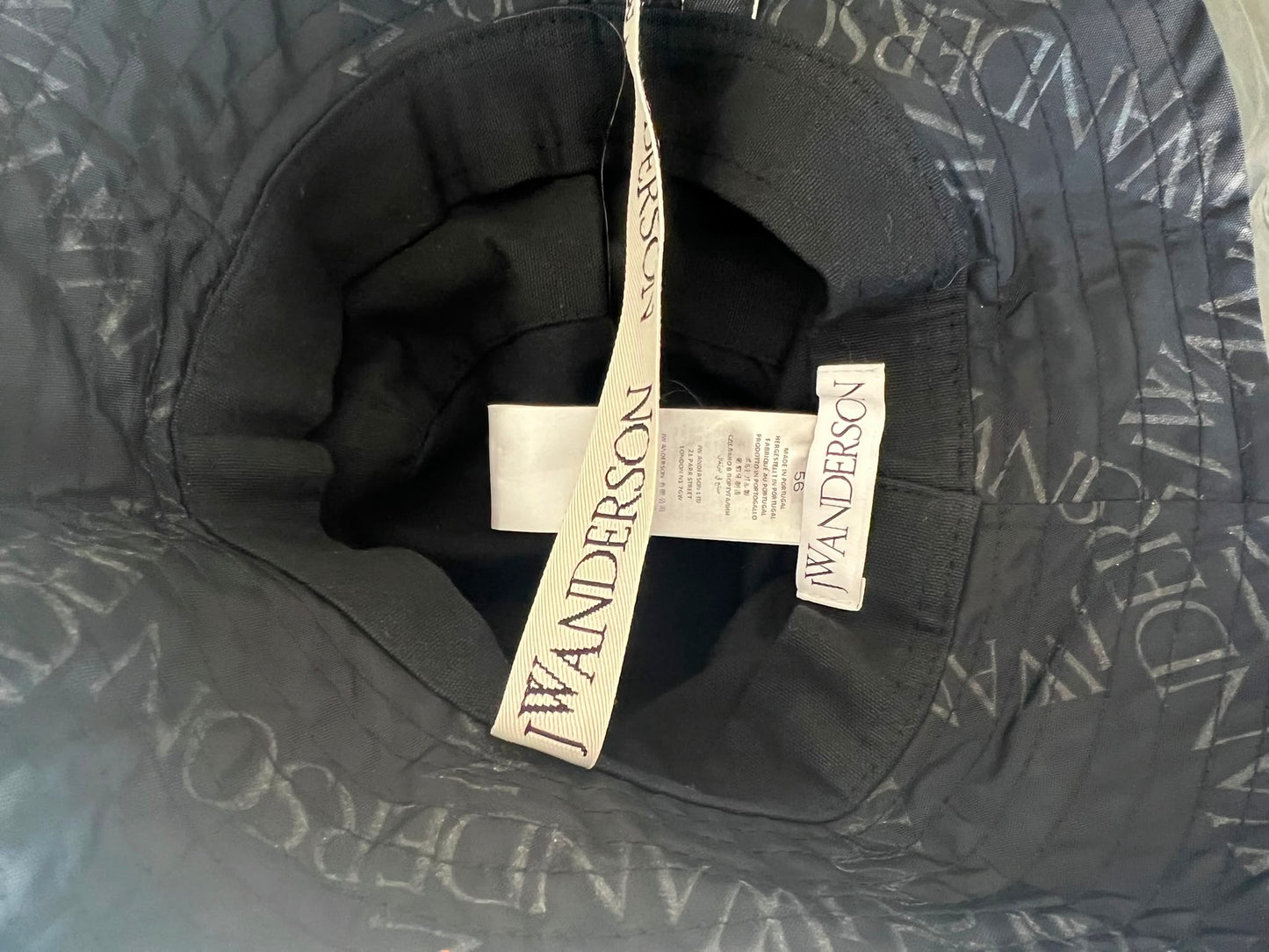 Preloved Black JW Anderson Hat, Size 56