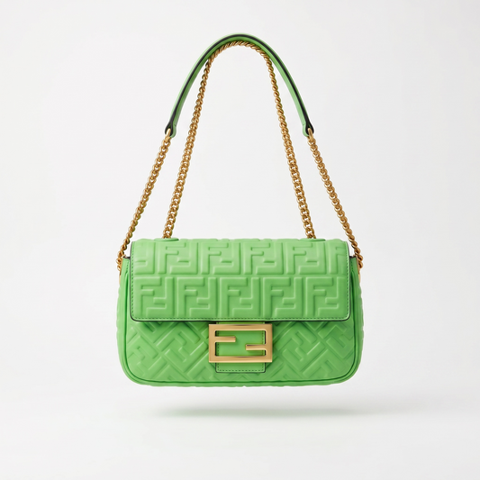 Preloved Brand New Green Fendi Handbag
