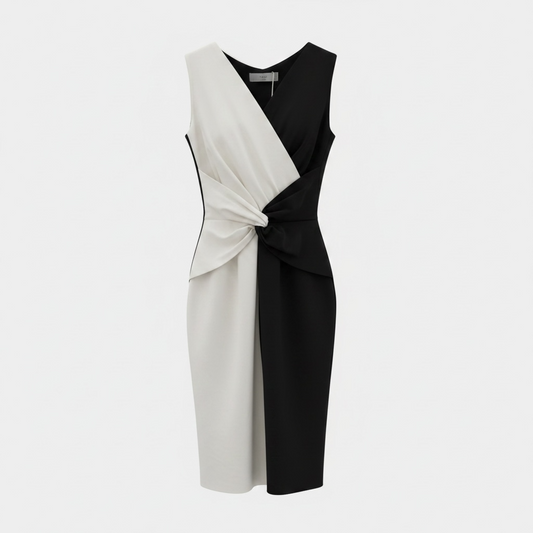 Preloved, Black and White Chiara Boni Dress, Size 10 (Fits an 8)